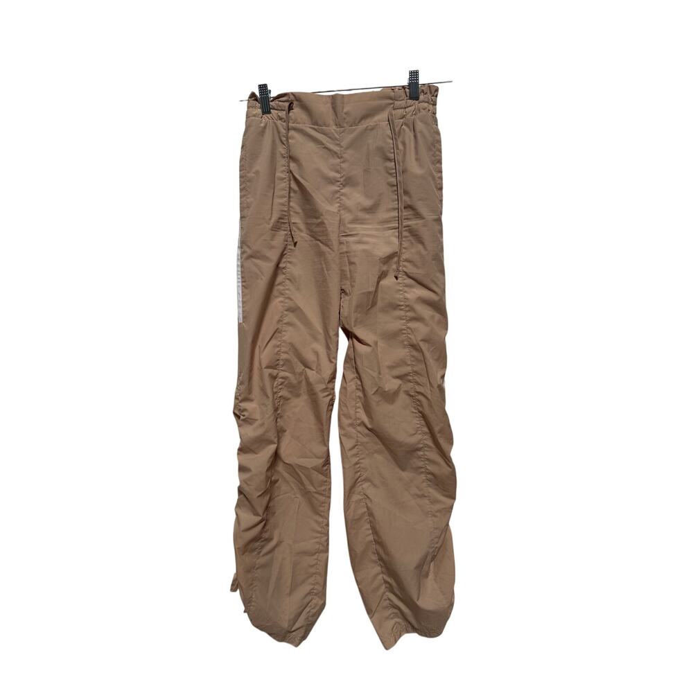 Adidas Parley Track Pants Women's XS Tan Ruched Sides